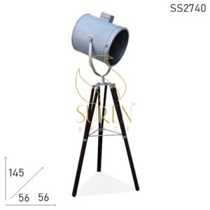 SS2740 SUREN SPACE Metal Silver Finish Folding Industrial Lamp Design