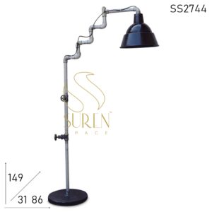 SS2744 SUREN SPACE Pipe Design Industrial Upcycled Floor Lamp