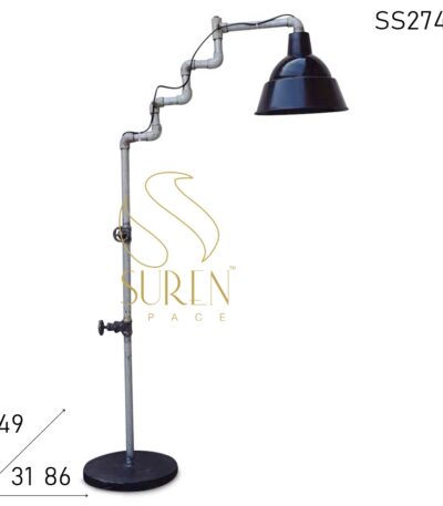 Pipe Design Industrial Upcycled Floor Lamp