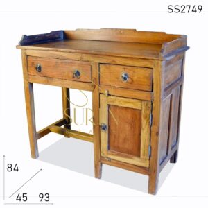 SS2749 Suren Space Vintage Style Old Teak Kind of Study Table