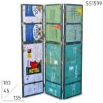 Upcycled Design Old Metal Folding Room Divider