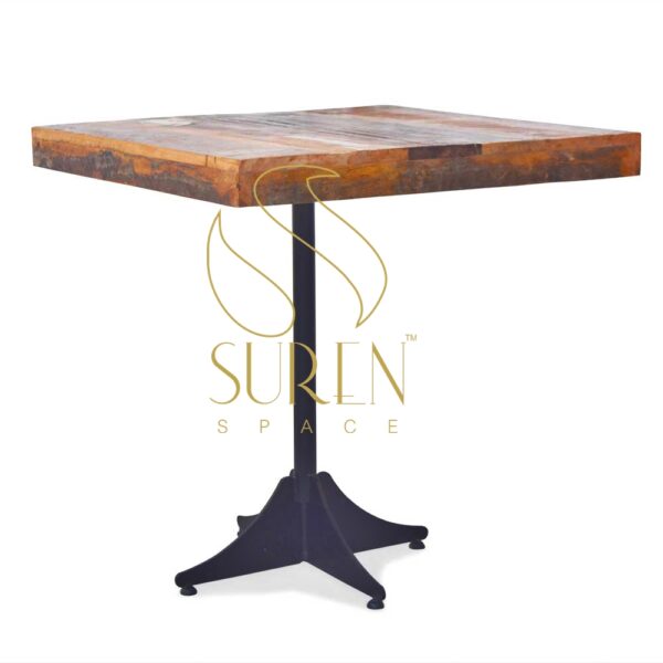 Suren Space Square Reclaimed Solid Wood Square Table