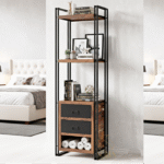 industrial bookcase display rack design