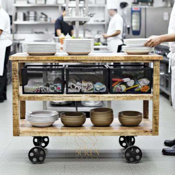industrial cart for restaurant