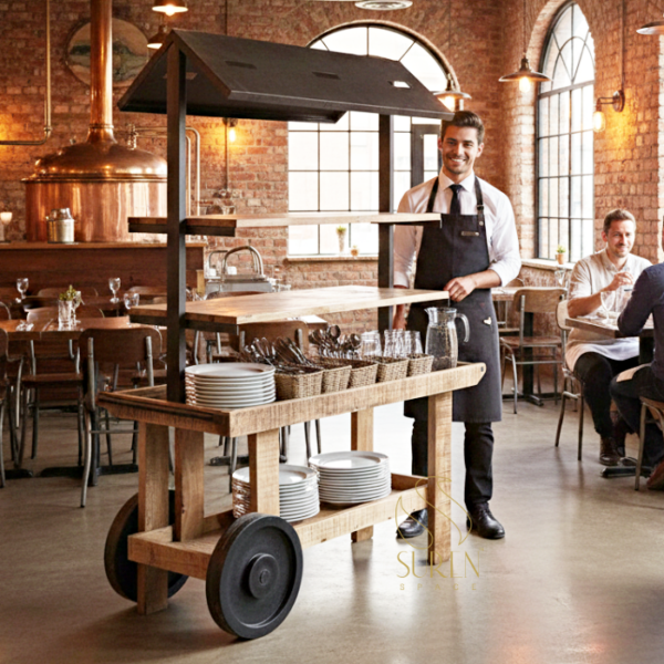 industrial cart for restaurant and banquet
