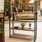 Industrial Style Reclaimed Wood Bookcase