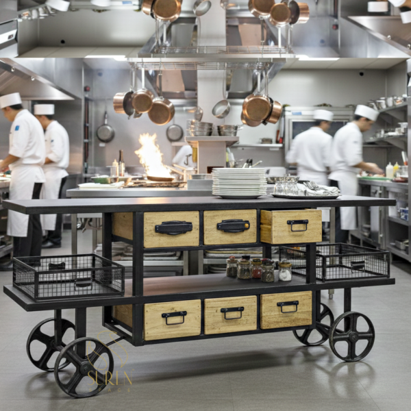 industrial kitchen trolley design