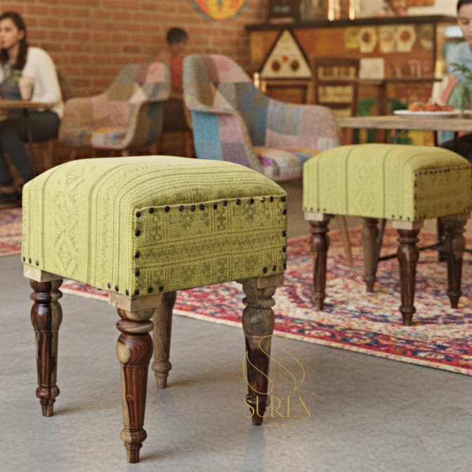 printed fabric pouf stool printed fabric pouf stool