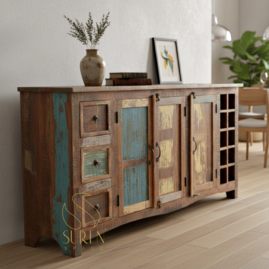 reclaimed sideboard design Reclaimed Wood Multi Utility Sideboard Design - Image 1