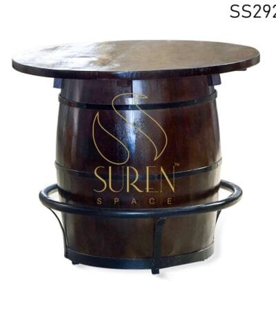 Barrel Drum Design Round Dining Dining Table