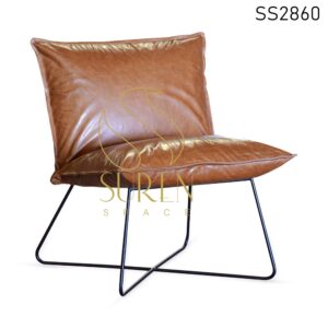 Buff Leather MS Base Resort Rest Chair