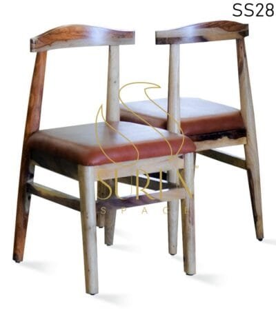 Indian Rosewood Simple Design Leatherette Dining Chair