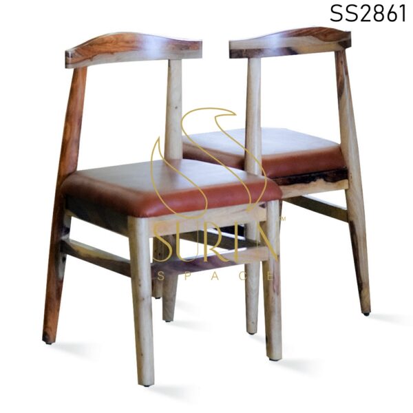 Indian Rosewood Simple Design Leatherette Dining Chair