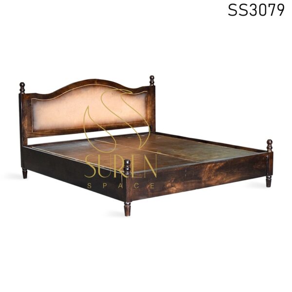 Light Walnut Carved Panel Folding Bed
