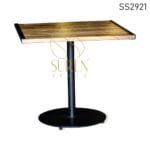 MS Folding Mango Wood Duco Finish Square Dining Table
