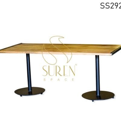 MS Folding Mango Wood Industrial Dining Table