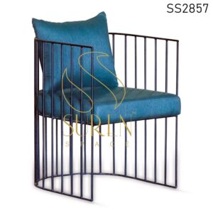 MS Iron Upholstered Outdoor Rest Chair