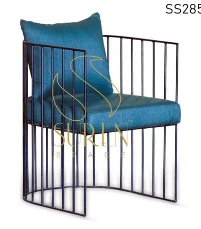 MS Iron Upholstered Outdoor Rest Chair