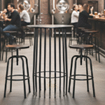 MS Base Granite Round Top Brewery Table