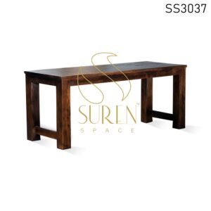 Solid Indian Wood Heavy Base Dining Table