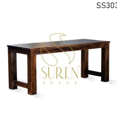 Solid Indian Wood Heavy Base Dining Table