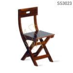 Solid Wood Folding Café Bistro Popular Chair