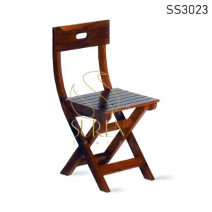 Solid Wood Folding Café Bistro Popular Chair