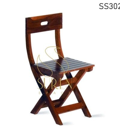 Solid Wood Folding Café Bistro Popular Chair