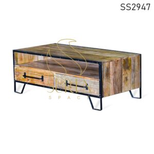 Two Drawer Mango MS Center Table Design