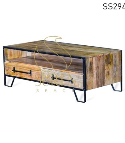 Two Drawer Mango MS Center Table Design