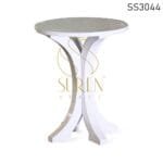 White Finish Solid Wood Coffee Table