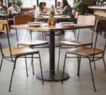 MS Folding Mango Wood Duco Finish Square Dining Table