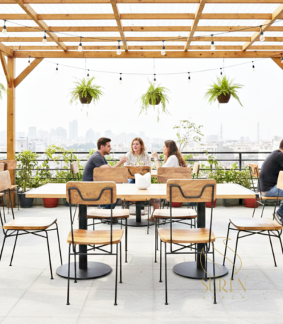 industrial restaurant dining set