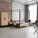 industrial theme hotel room furniture design
