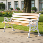 Cast Iron Industrial Theme Park Bench Design