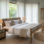 reclaimed wood hotel room furniture design