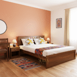 solid wood resort room furniture design