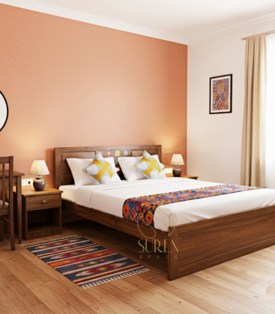 solid wood resort room furniture design