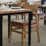 wooden restaurant chair