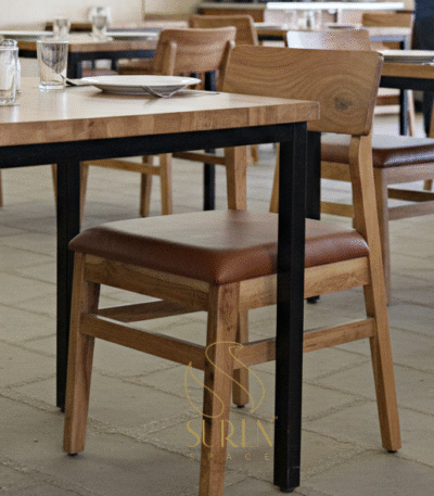 wooden restaurant chair
