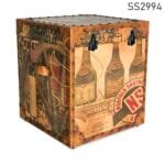 Bottle Vintage Design Storage Box Stool
