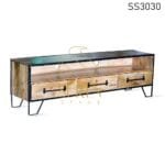 Indian Industrial Wood Metal Entertainment Unit