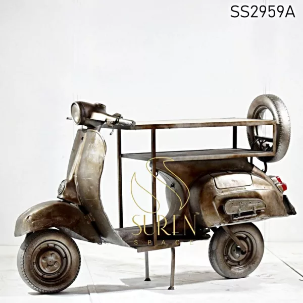 Silver Antique Scooter Design Display Cabinet Silver Antique Scooter Design Display Cabinet 2 jpg