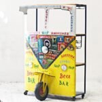 Tuk Tuk Bar | Painted Bar Cabinet | Tuk Tuk Bar for Sale Tuk Tuk Bar