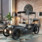 Unique wine bar unit counter