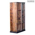 Reclaimed Carved Two Door Wardrobe