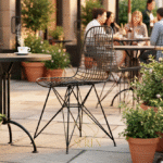 Metal iron outdoor chair design