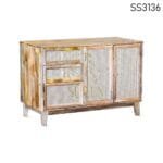 Cane Natural Wood Sideboard