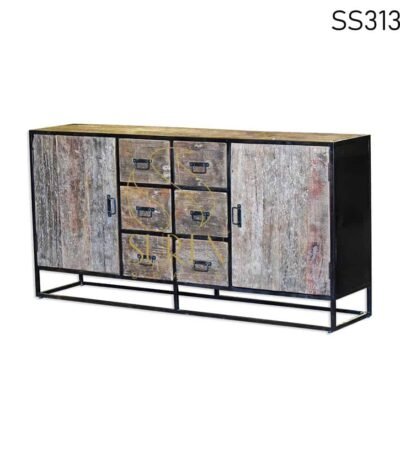 Sleeper Wood Metal Sideboard Design