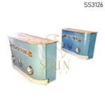 Car Pattern Bar Cabinet